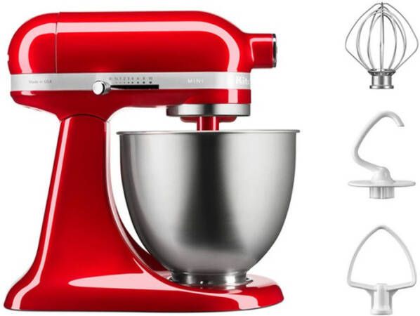 KitchenAid Artisan Mini mixer keukenrobot 3, 3 liter 5KSM3311XECA Appelrood
