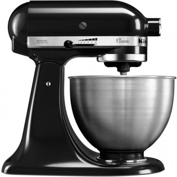 KitchenAid Classic mixer keukenrobot 4, 3 liter 5K45SSEOB Onyx Zwart