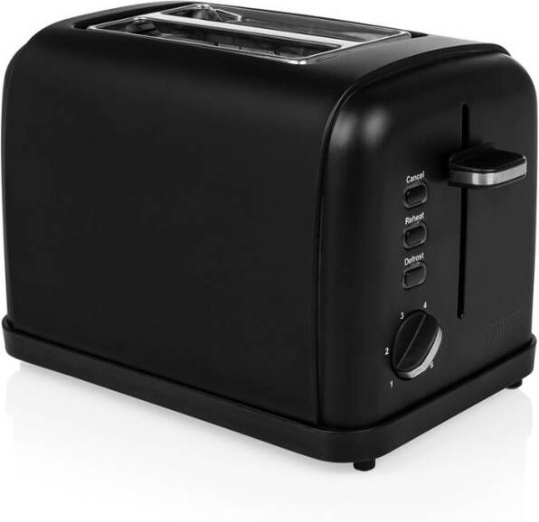 Princess Broodrooster 950 W roestvrij staal matzwart