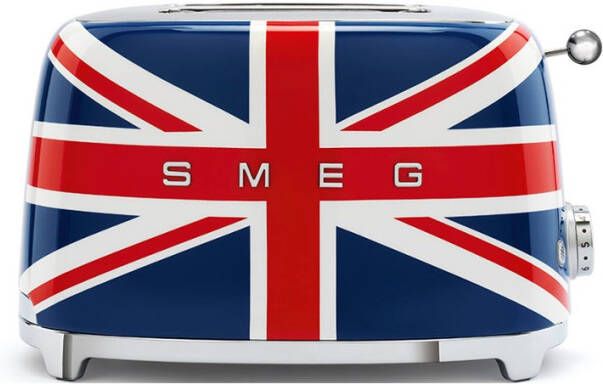 Smeg 50's Style Union Jack broodrooster 2 slots