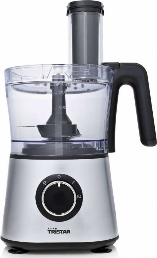 Tristar Keukenmachine 600 W 1, 5 L Zilverkleurig