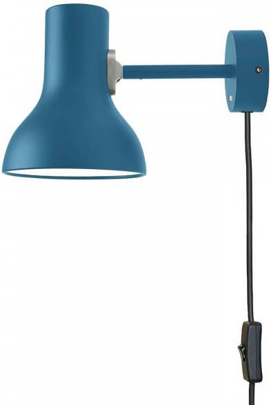 Anglepoise Type 75 Mini wand, stekker, uienblauw