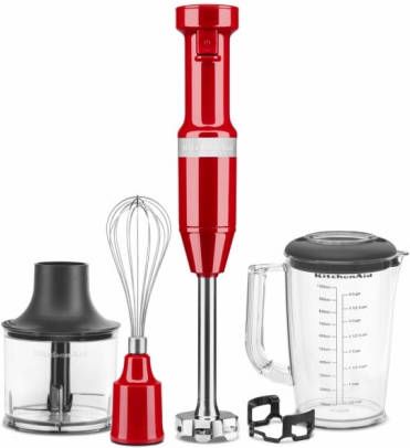 KitchenAid Staafmixer 5KHBV83EER KEIZERROOD Kleur EMPIRE RED