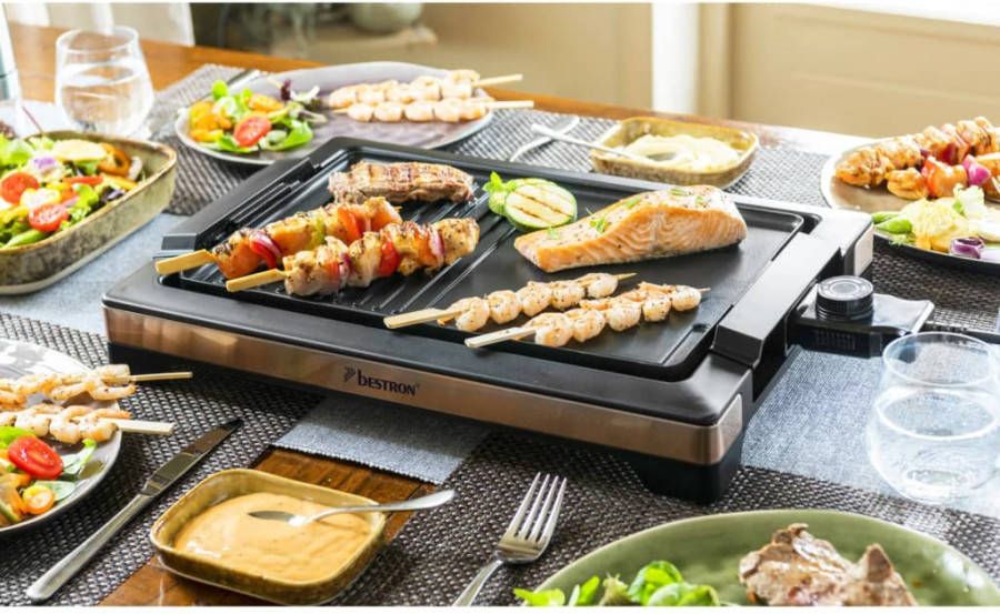 Bestron Tafelgrill ABBQ2000CO 2000 W koperkleurig