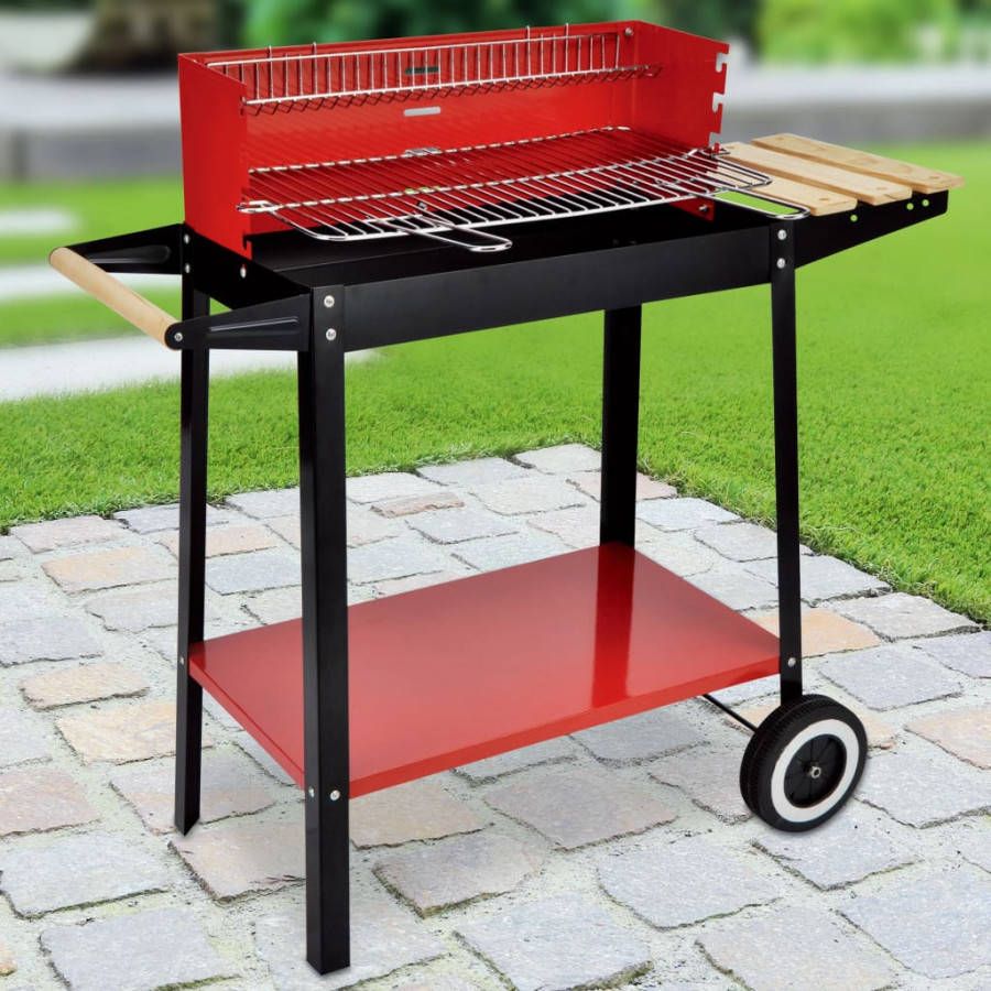 Voordeeldrogisterij Premium Barbeque Op Wieltjes 44×88×83 cm(l×b×h )