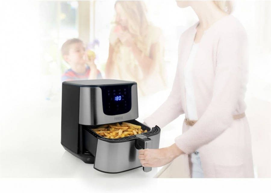 Princess 182060 Digital Aerofryer Deluxe Xxl Ruime Capaciteit 5.5l Luxe Uiterlijk
