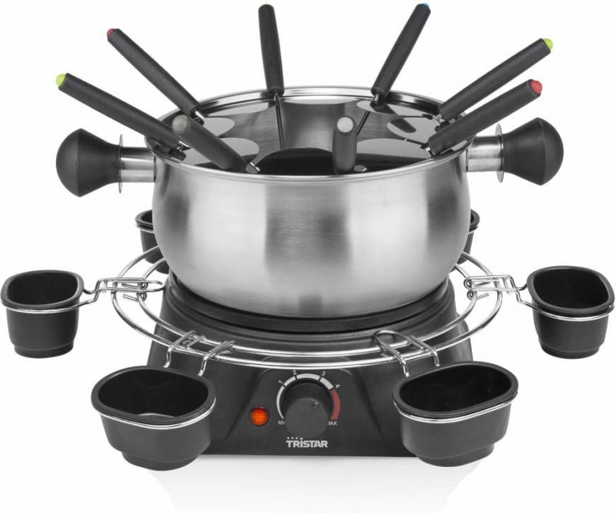 Tristar Fondue Family Set FO-1109 Elektrische Fonduepan 8 Fonduevorkjes